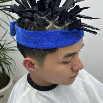 💥夯爆了💥粘粘貼燙髮魔術貼自粘摩根錫紙碎蓋前刺燙髮工具操作簡單燙燙貼 燙髮貼 摩根錫紙燙 前刺燙髮 燙髮工具 男士燙髮