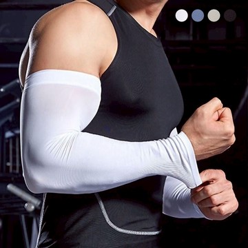 男士冰絲袖套 加粗加大 親膚抗UV袖套 運動袖套 騎行袖套 防護手套