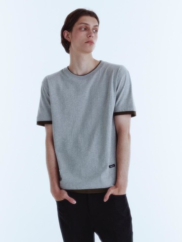 90s Vintage Layered T-Shirt [Melange Grey]