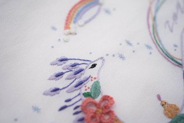 【預購】獨家設計. 刺繡彩虹龍年布褂曆. 純手工 刺繡 紙盒包裝