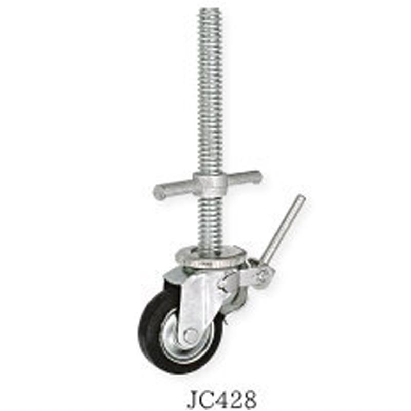 キャスター ジャッキ 直径34mm用 JC428 4本入 枠組部品 単管