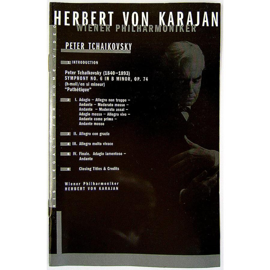 HERBERT VON KARAJAN ヘルベルト・フォン・カラヤン（指揮）　／　TCHAIKOVSKY SYMPNONY NO.6〔輸入盤DVD〕