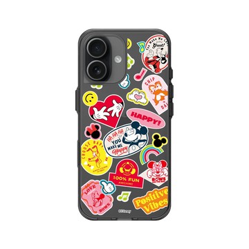 iPhone 17 Clear (相機按鈕) 酷墨灰 - 迪士尼-米奇 Mickey - 迪士尼米奇系列 - 貼紙風格