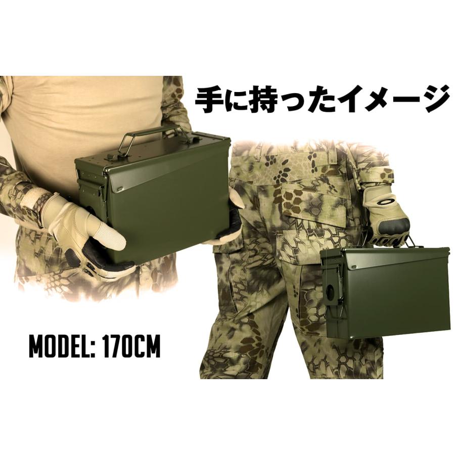 MILITARY-BASE M19A1タイプ 7.62 アンモボックス オリーブドラブ M19A1