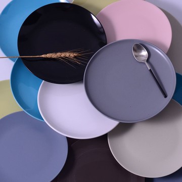 瑕疵清倉特價陶瓷餐具家用餐館菜盤時尚西餐盤牛排盤釉下彩色盤子