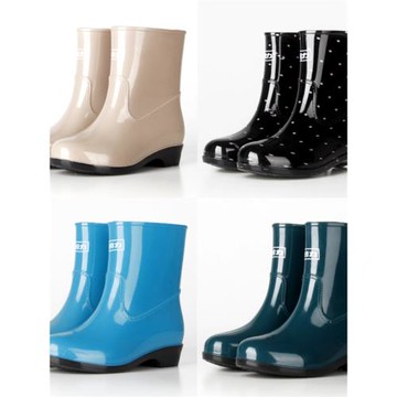 回力雨鞋女成人雨靴女士時尚外穿膠鞋防滑耐磨中筒水靴短筒防水鞋