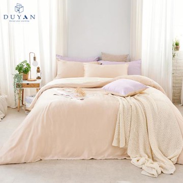 【DUYAN 竹漾】60支萊賽爾天絲三件式枕套床包組 多款任選 台灣製(加大)