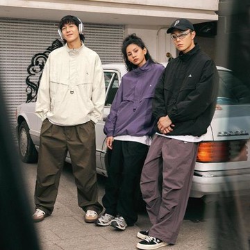 情侶裝2025春秋美式沖鋒衣外套男女防風防水運動戶外套頭上衣夾克