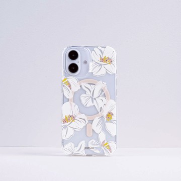 [亞瑟3C] Beiyo 貝優 iPhone 16 Plus磁吸防摔手機殼 鑲鑽山茶花
