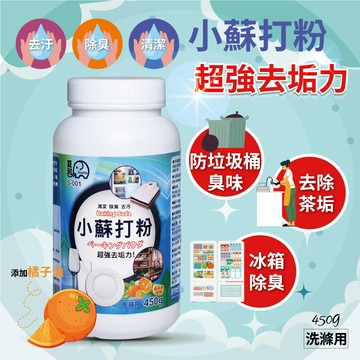 【森活用品館】夏和 小蘇打粉450g 超強去垢 清潔 除臭 去污 環保現貨