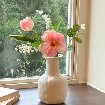 ✨元氣新品✨新款鬱金香仿真花假花桌面花瓶擺設鈴蘭花客廳餐桌高檔裝飾擺件TKGU