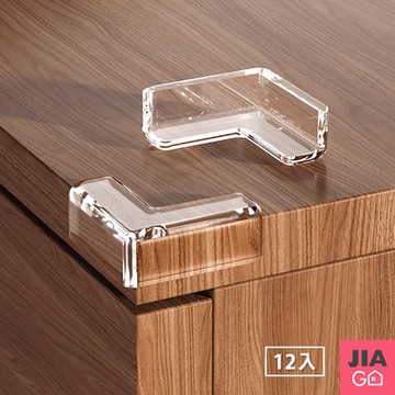 JIAGO 透明L型桌角防撞貼-24入