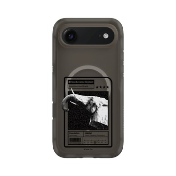 iPhone Air AirX 本質黑 - RHINOSHIELD X Taipei Zoo - 非洲象：限量卡牌