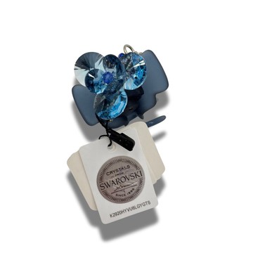 COMPLEX BIZ 施華洛世奇 甜心夾 水晶 藍色