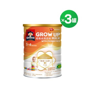 桂格三益菌成長奶粉3罐組 (1500g/罐)