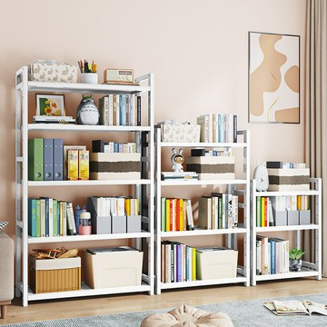 ??免運 快速出貨 書架 書櫃 收納架多層書架落地靠墻繪本簡易書架子客廳飄窗雜志閱讀書柜收納置物架
