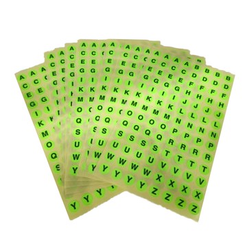 華麗牌 彩色標籤 WL-202AG 一包832張  綠色  20包  1盒