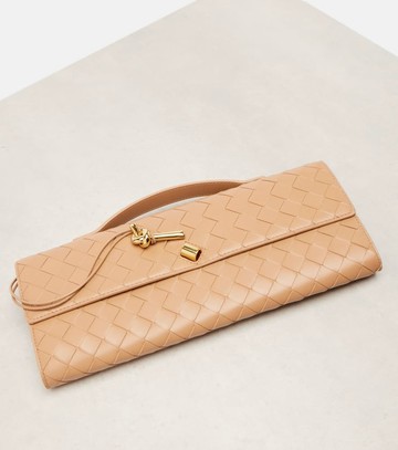 Bottega Veneta Andiamo Intrecciato leather clutch