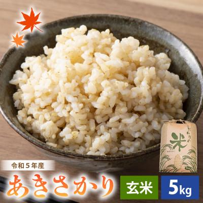 ふるさと納税 越前町 令和5年産　あきさかり(玄米)　5kg