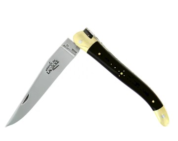 FORGE DE LAGUIOLE | 黑牛角握柄折刀 (黃銅或不鏽鋼)