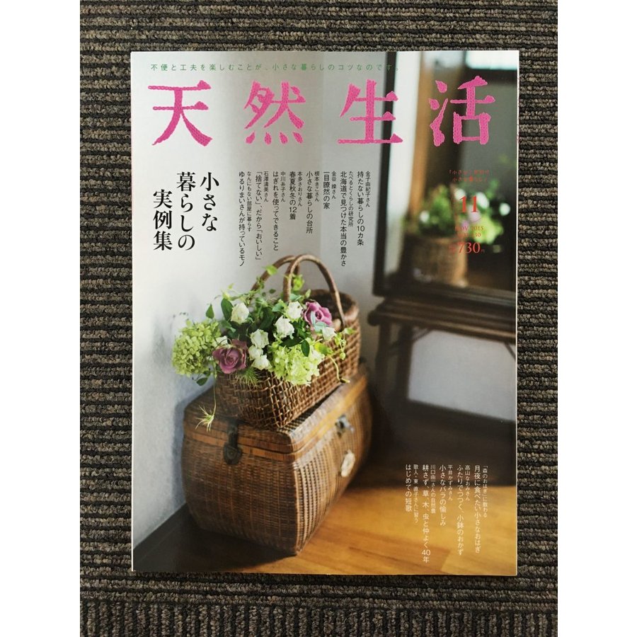 天然生活 2015年11月号   小さな暮らしの実例集