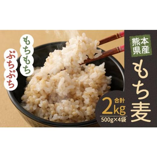 ふるさと納税 熊本県 人吉市 熊本県産 もち麦 2kg 500g×4袋