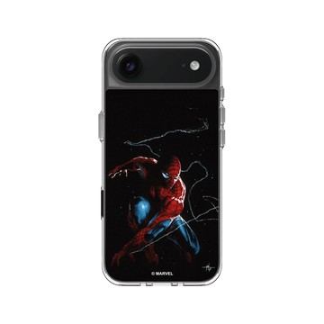 iPhone Air Clear Case（相機按鈕） 透明 - 迪士尼-漫威 Marvel - 蜘蛛人-準備行動