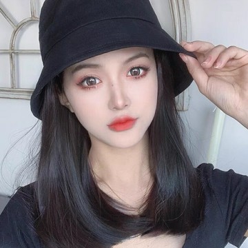 【巴黎精品】現貨+預購 女帽子假髮長假髮透氣假髮片輕量隱形增髮量假髮接髮-鎖骨髮內扣漁夫帽3色a1bw2