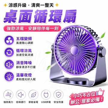 隔日達✨ 靜音循環扇 可掛式風扇 循環風扇 桌面風扇 風扇 小型風扇 夜光風扇 涼風扇 usb風扇 夜光風扇 壁掛風扇