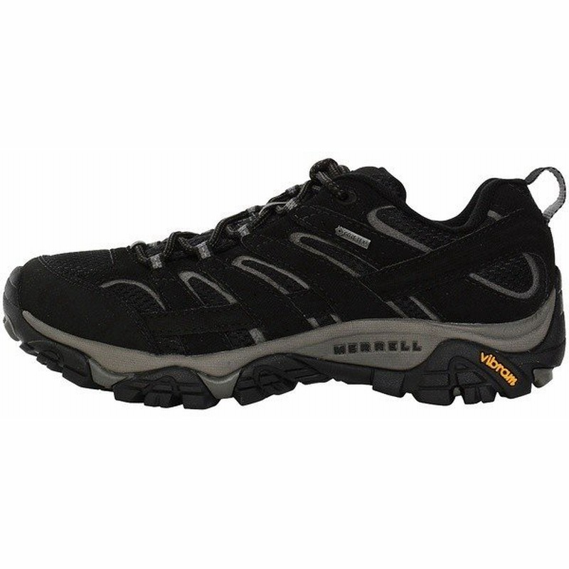 超美品の Merrell メレル Moab 2 Gore Tex モアブ2ゴアテックス トレッキングシューズ メンズ メンズ Black ブラック 6037 靴 ブーツ