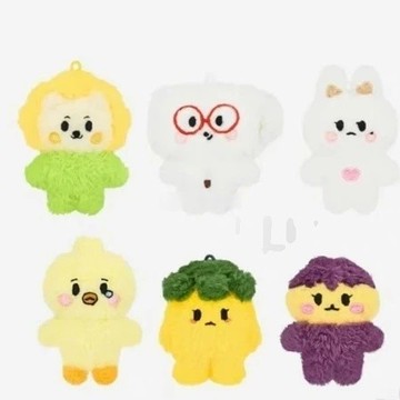 官方正版 nmixx 爻 豆豆眼小娃 線上滿額毛絨鑰匙扣 fancon周邊 棉花娃娃 同款 雪允 吳海媛 裴真率