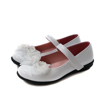 KING CHILDRED 公主娃娃鞋 皮鞋 白色/亮片蝴蝶結 童鞋 837 no262