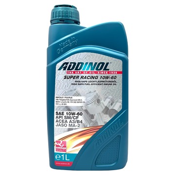 ADDINOL SUPER RACING 全合成賽車引擎機油  10W60  1瓶  1L