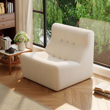 懶人沙發單人陽臺小沙發可躺可睡沙發椅網紅臥室房間休閑復古沙發 b7311