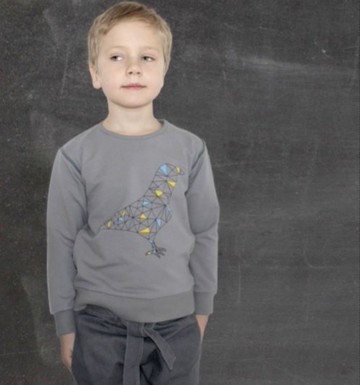 2014 秋冬 mói 拼貼渡休閒上衣 /boy patch