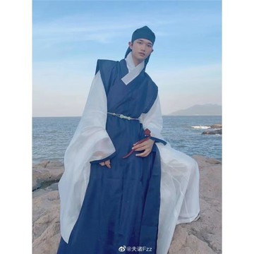 漢服宮絳扣繩飾禮物兒童腰帶如意玉勾鉤明制宋代男腰鏈