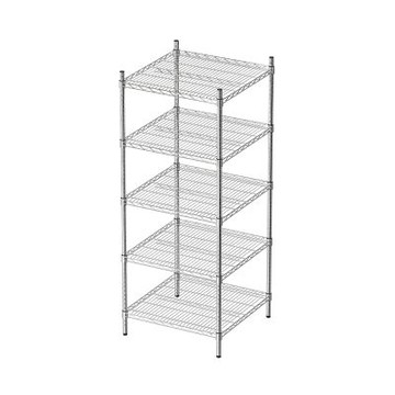 dayneeds 荷重型 60x60x150cm 五層電鍍(鎖管)波浪架 超強耐重/倉儲架/置物架