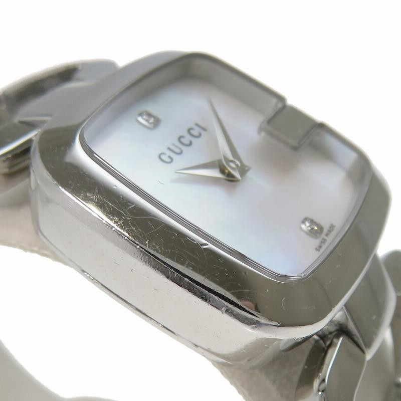 GUCCI】グッチ 125.5 3Pダイヤ レディース腕時計 クォーツ