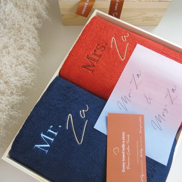 【香港毛巾品牌】客製化繡名毛巾 方巾 面巾 浴巾 100%美國棉製造