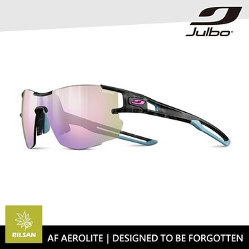 Julbo 女款太陽眼鏡 AF AEROLITE J4961120 / 灰藍框 (PC 棕粉多層鍍膜鏡片)