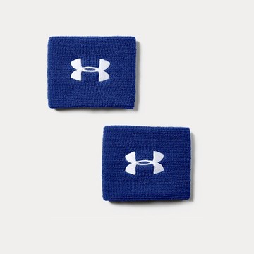 【UNDER ARMOUR】男 Performance 3吋運動護腕(2入)-藍  1276991-400