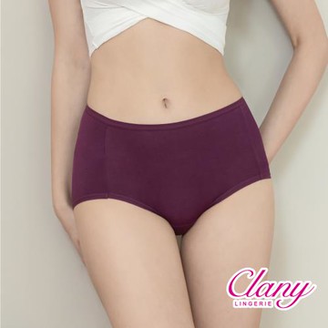 【可蘭霓Clany】台灣製竹碳天絲棉抑菌消臭中腰M-XL棉質包覆內褲 環保健康包臀 東森購物網 薔薇紫 2220-95
