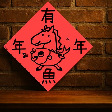 現貨免等【馬年年年有魚】台灣製原創設計春聯 紅包袋