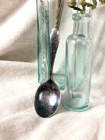 美國早期鍍銀兒童湯匙