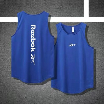 新品【夏季】男裝背心坦克 夏季運動背心男寬鬆服跑步健身籃球無袖圓領速幹T恤 夏季涼感運動背心