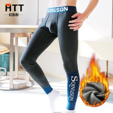 男士加厚加絨套裝男潮流秋衣秋褲男青年防寒內衣冬季打底棉毛衫