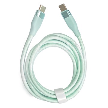 編織傳輸線 SU-12 Type-C-Type-C  綠色  1m  1條