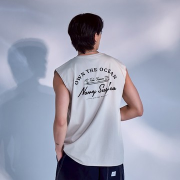 CACO-棕櫚沙灘寬肩背心‧情侶款(二色)-男【J1NA053】