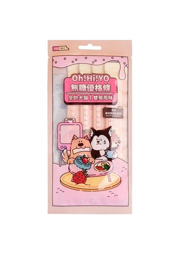 陪心寵糧| Oh!Hi!YO無糖優格條 - 雙莓風味(12gx4)