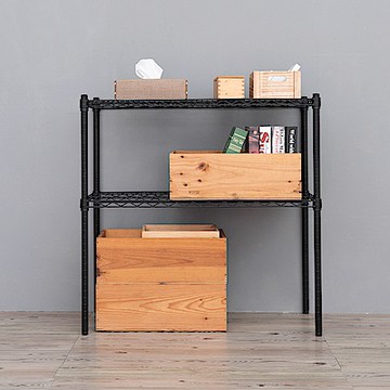 dayneeds 荷重型 90x45x90cm二層烤漆波浪架 超強耐重/倉儲架/置物架